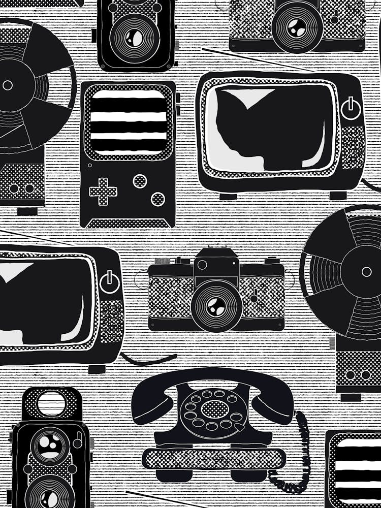 Retro Technology Pattern