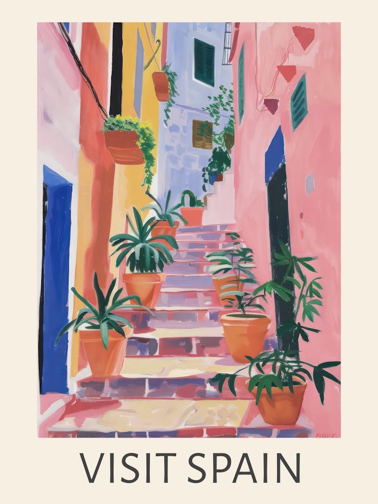 Visit Spain 2 Travel Poster
