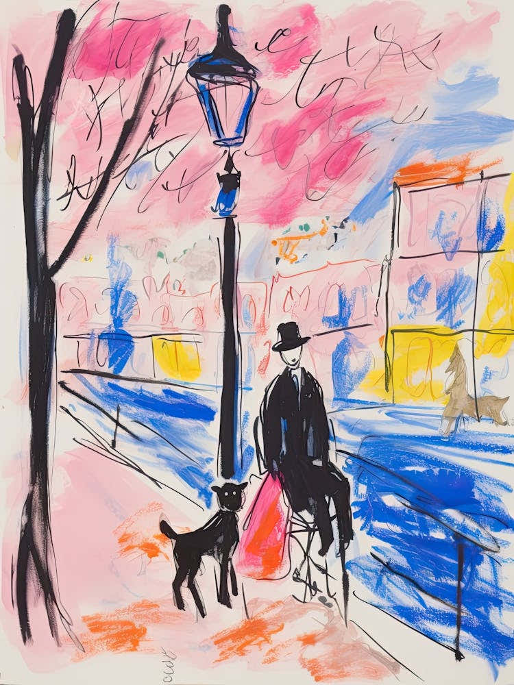 Buenos Aires, Dreamy Storybook Illustration 1