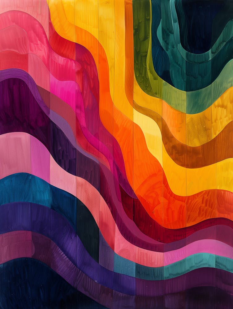 Rainbow Wavy