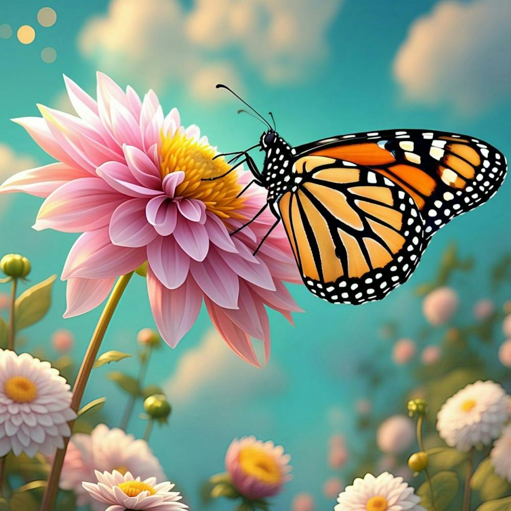 Butterfly On A Flower