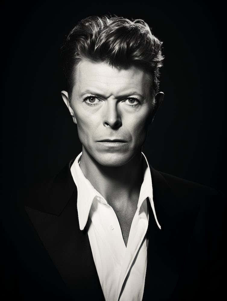 Black And White Photograph Of David Bowie 2