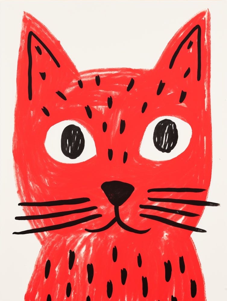 Red Polka Dot Cat 4
