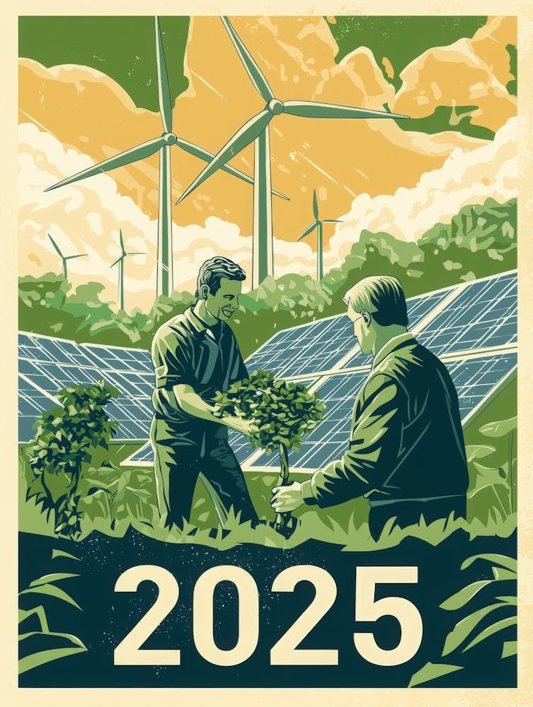 Aihrgdesign A Vintage Style Environmental Poster Imagining A