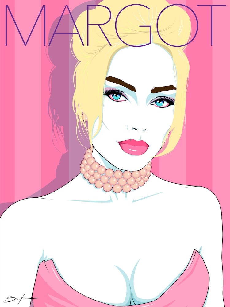 Margot Robbie - Retro 80s Style