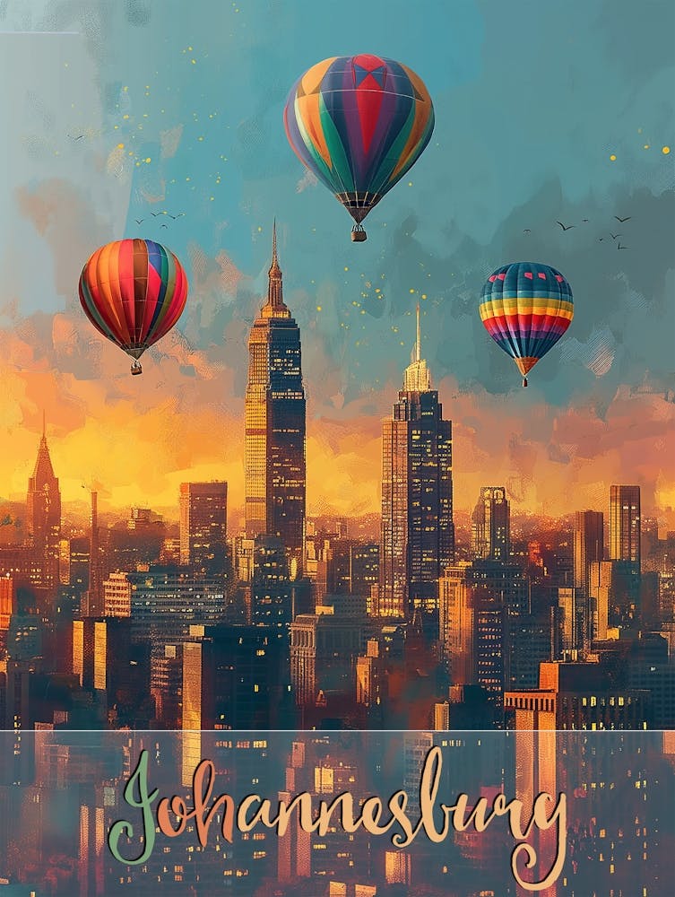 Johannesburg Travel Poster