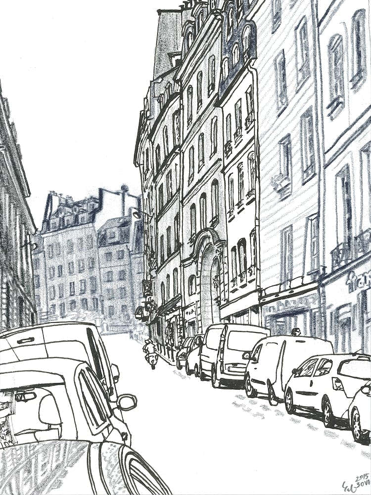 Walking Up Latin Quarter