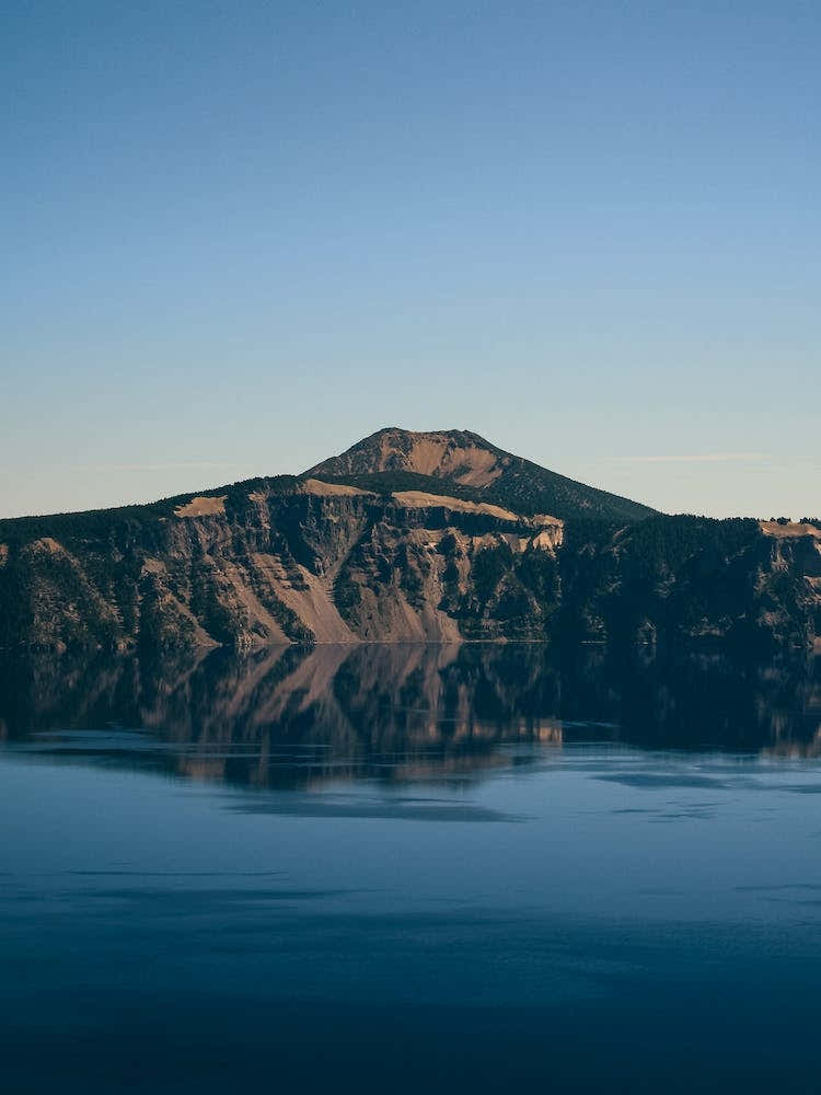 Crater Lake National Park Oregon Color Photograph Abstract Pacific Northwest West Coast PNW