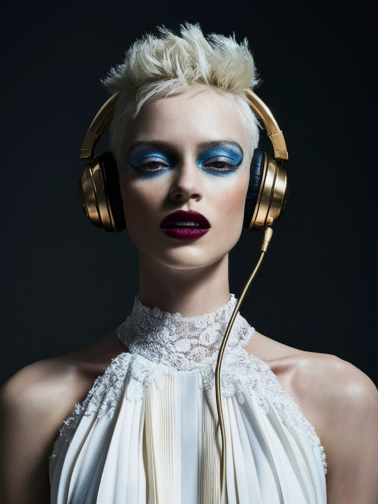 Woman With Headphones 67