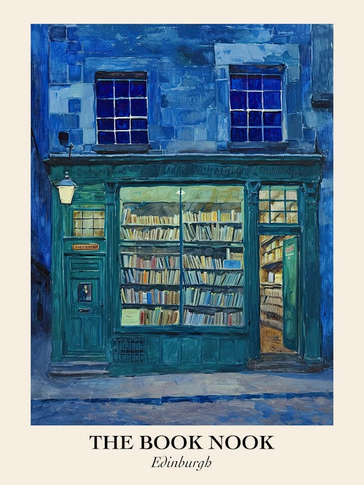 Edinburgh Book Nook Bookshop 2 Poster