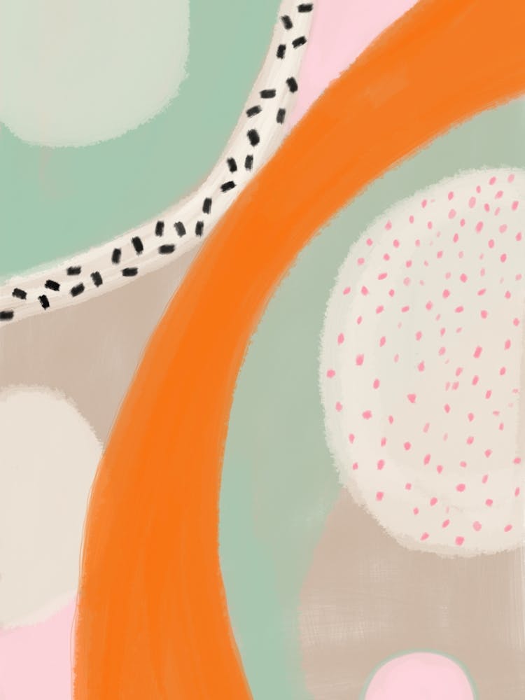 Farbenfrohe Abstrakte Sommer Chic Malerei 1