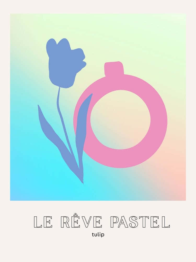 Le Reve Pastel Dream Tulip Vase