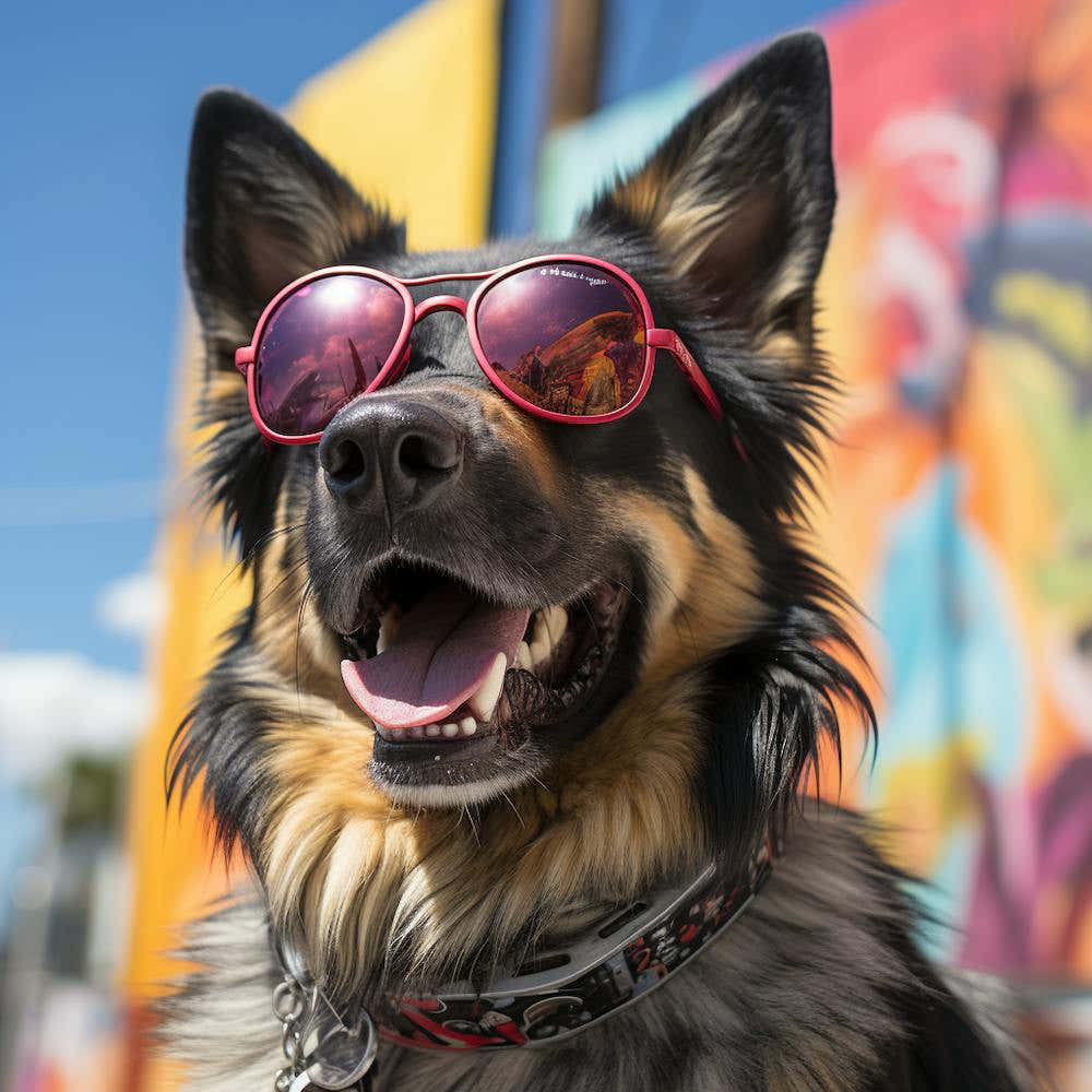 Dog Wearing Sunglasses