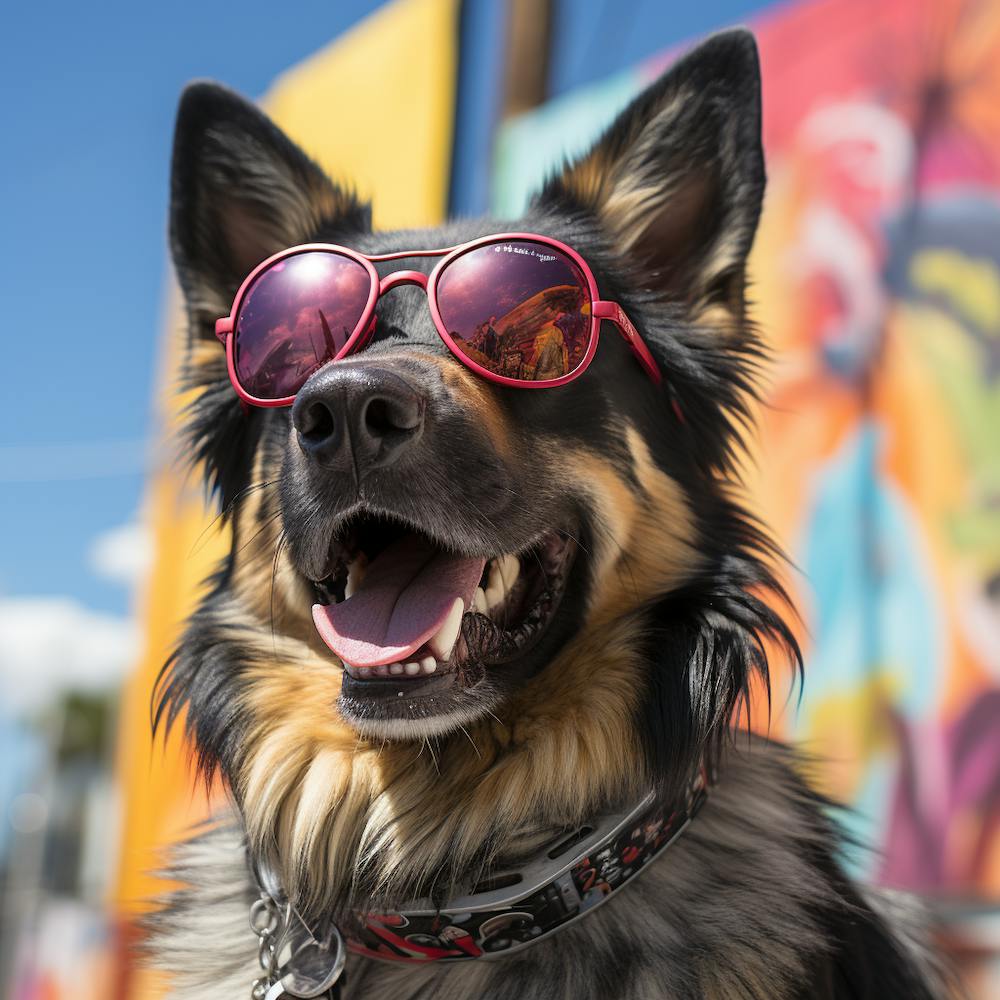 Dog Wearing Sunglasses