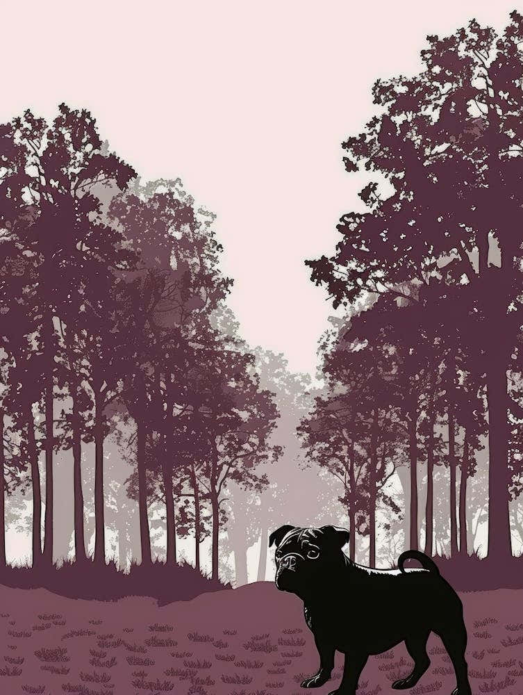 Pug In The Woods