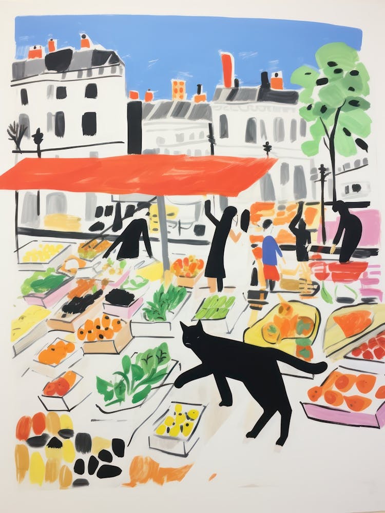 The Food Market In London 3 Illustration