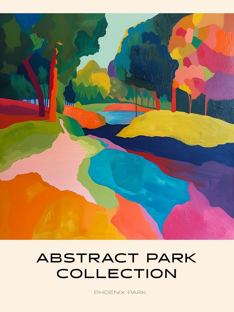 Abstract Park Collection Poster Phoenix Park Dublin 3