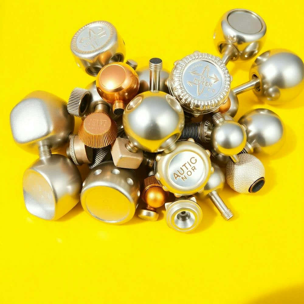 Collection Of Metal Knobs