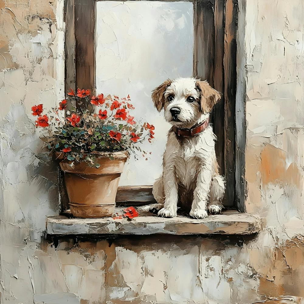 Dog In Window 10