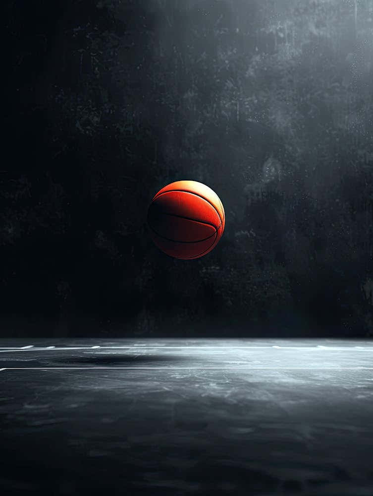 Basketball Ball In The Air