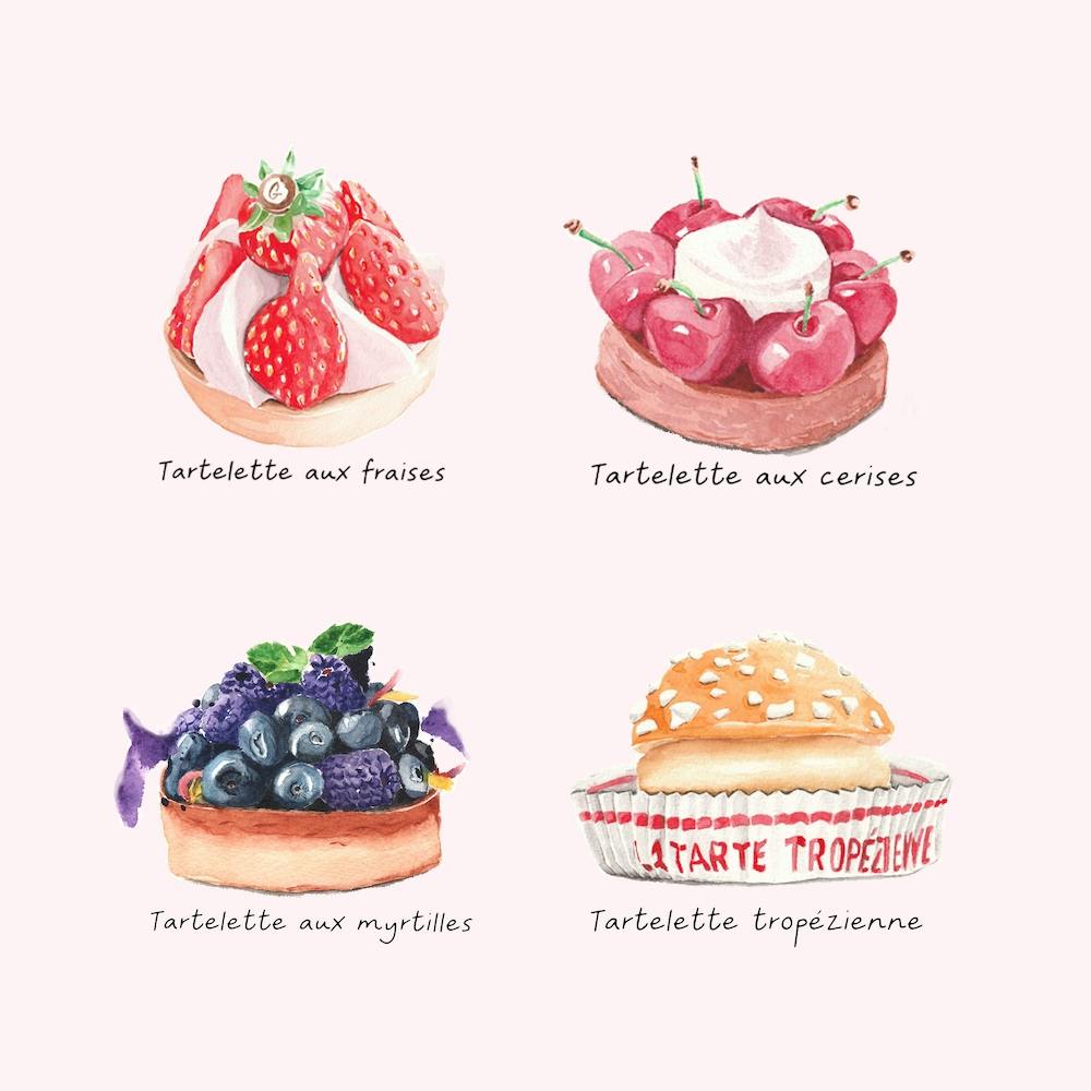 French Pastries 2 Square