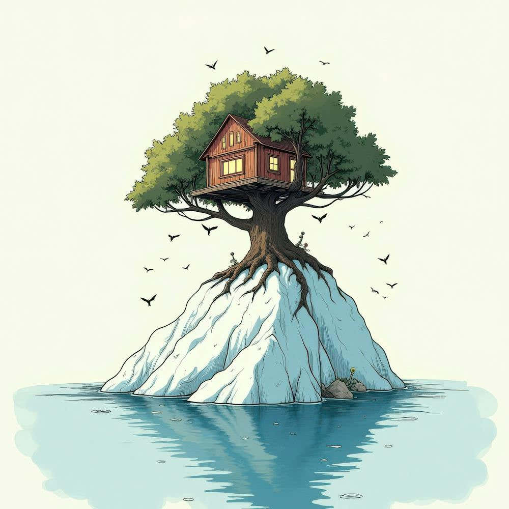 Tree House On An Iceberg 1