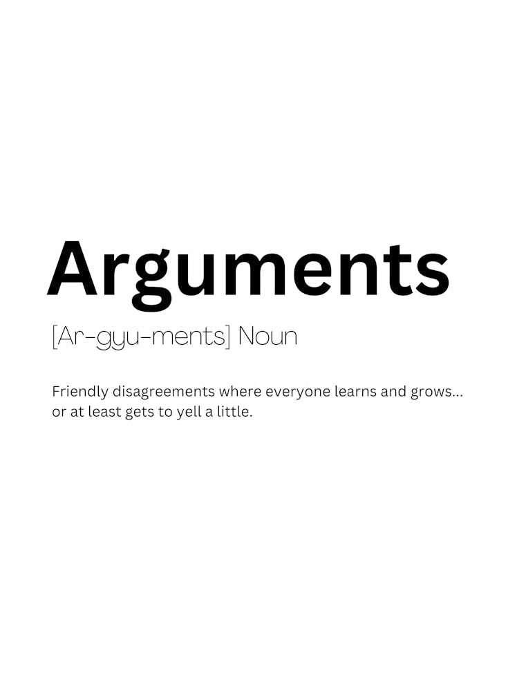 Arguments Definition Meaning