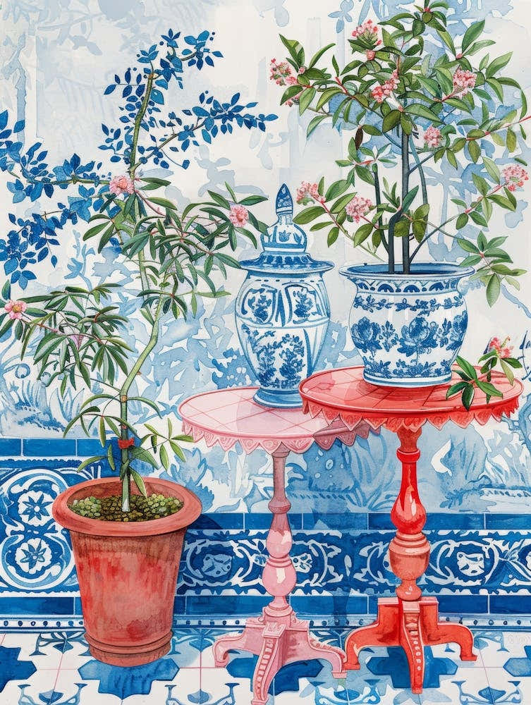 Blue And White Chinoiserie 2