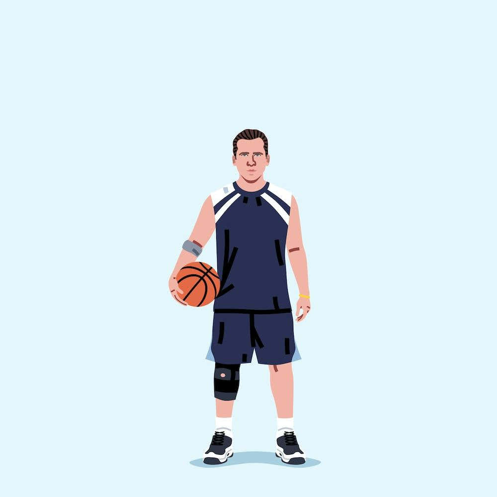 Basketball Mike Square