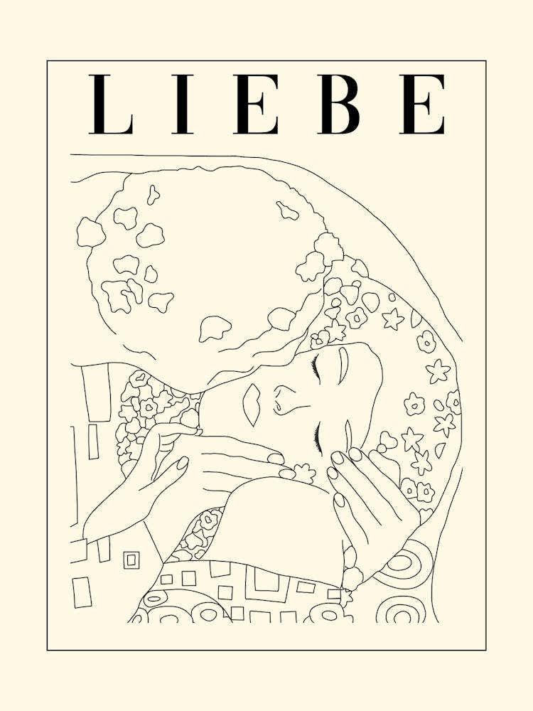 The Kiss Gustav Klimt Inspired