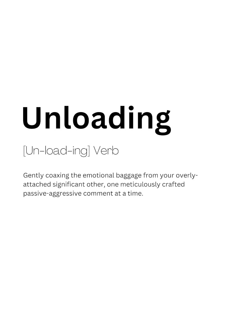 Unloading Definition Meaning