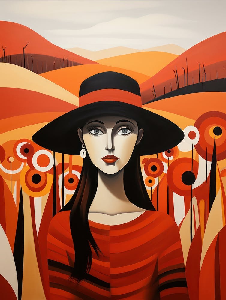 Woman In A Hat 5