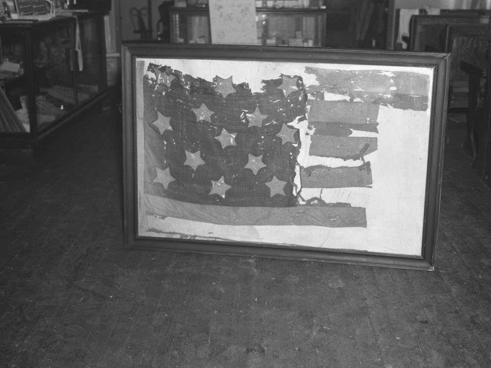 One Of Two Revolutionary War Flags In Existence, This One Was Carried At The Battle Of Stoney Point, General Posey