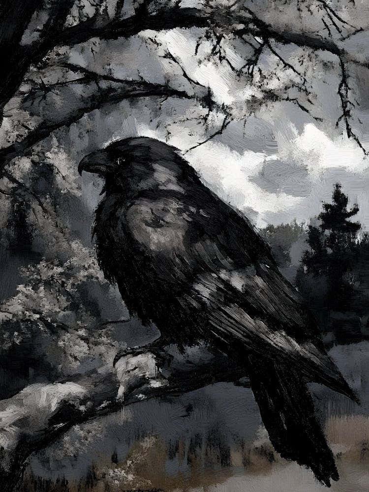 Dark Gothic Raven By Person