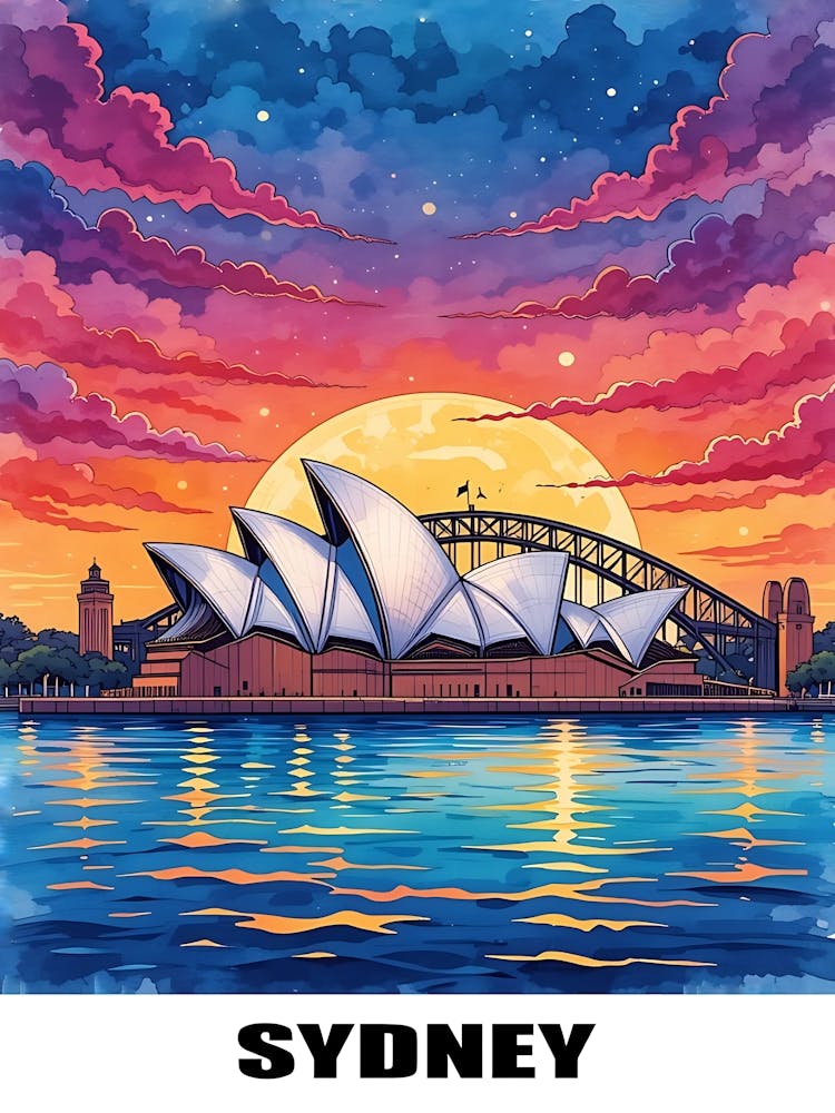 Sydney Vintage Travel Poster 13