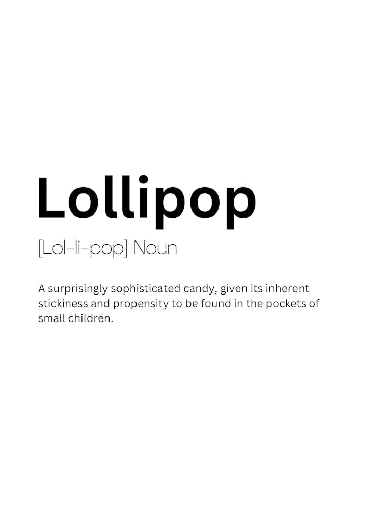 Lollipop Definition Meaning