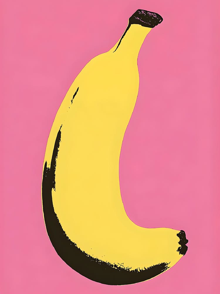 Banana On Pink