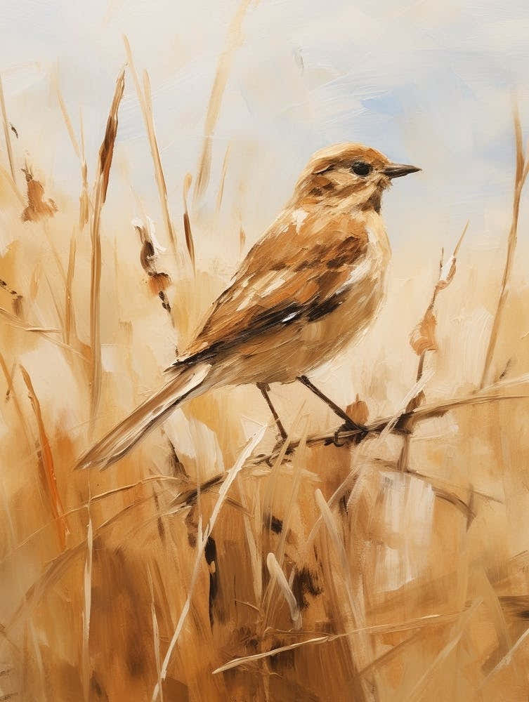 Bird Painting Lark 3