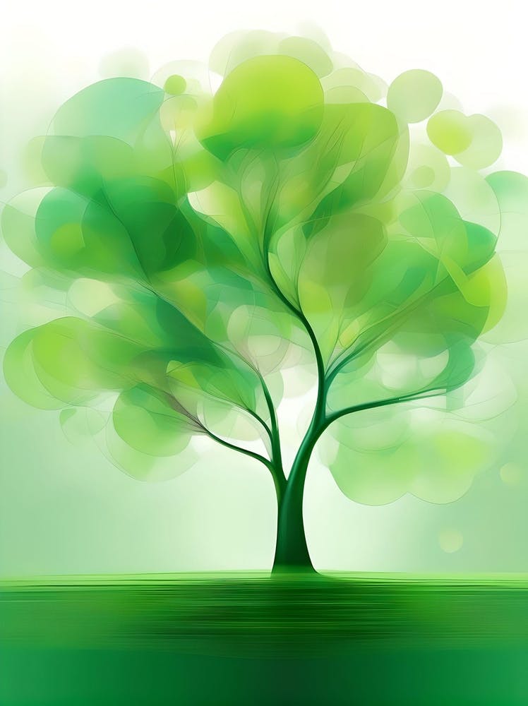Green Tree Vector Illustration