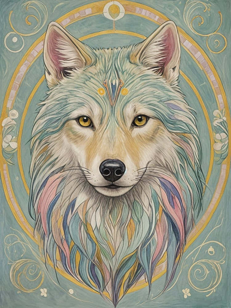 Wolf In Pastel