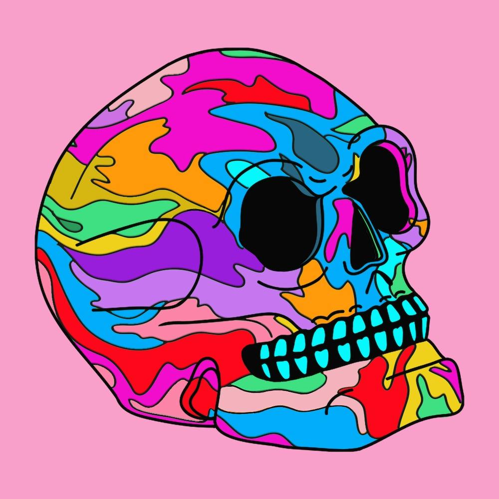 Painted Skull