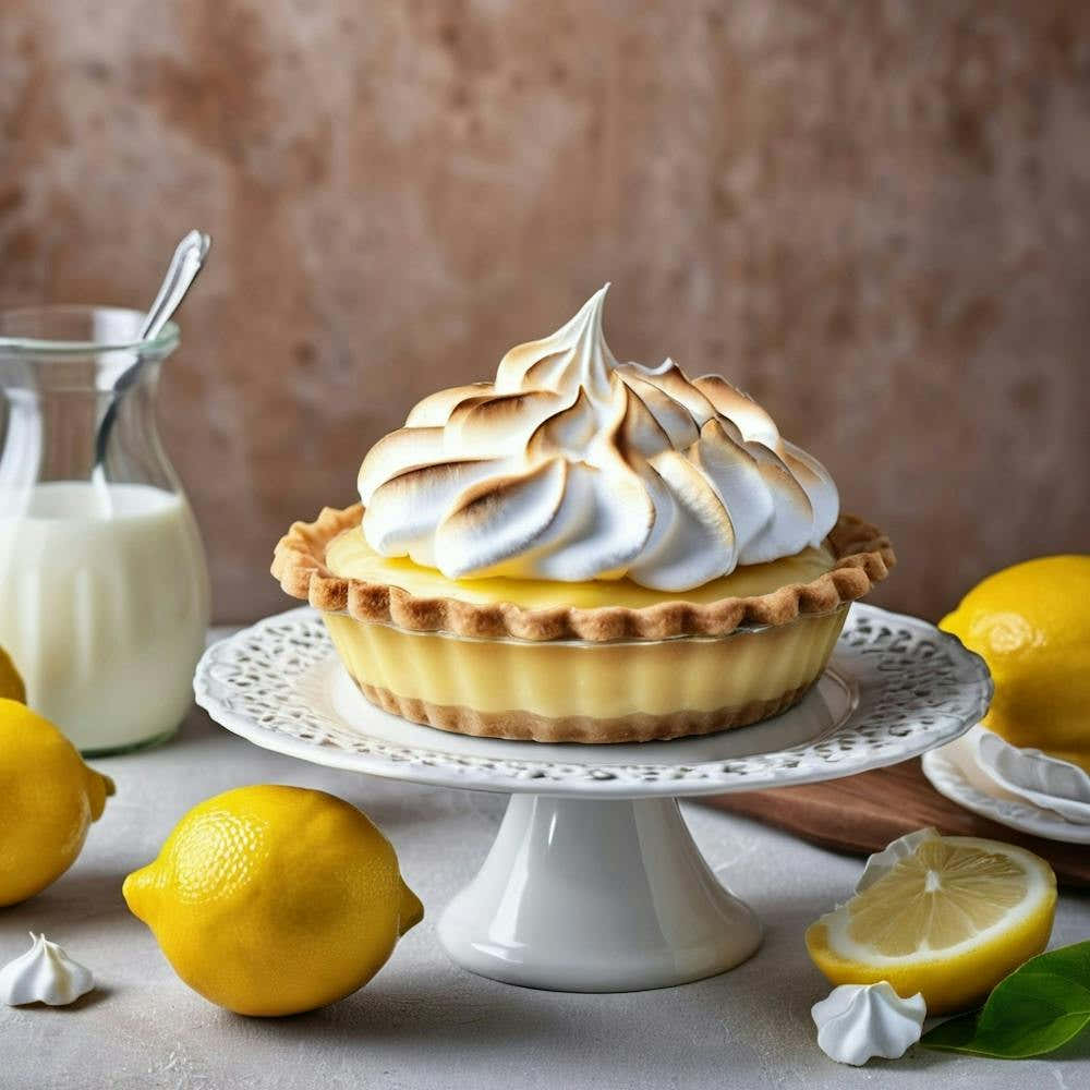 Lemon Meringue Pie Still Life