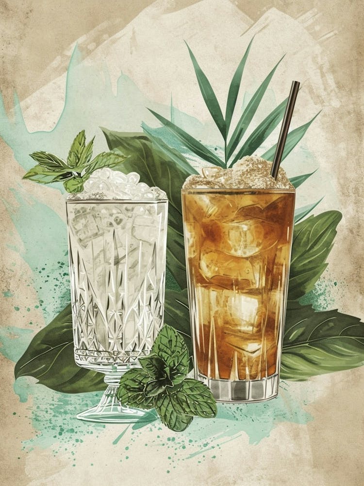 Mint Cocktail Art Deco Inspired 2