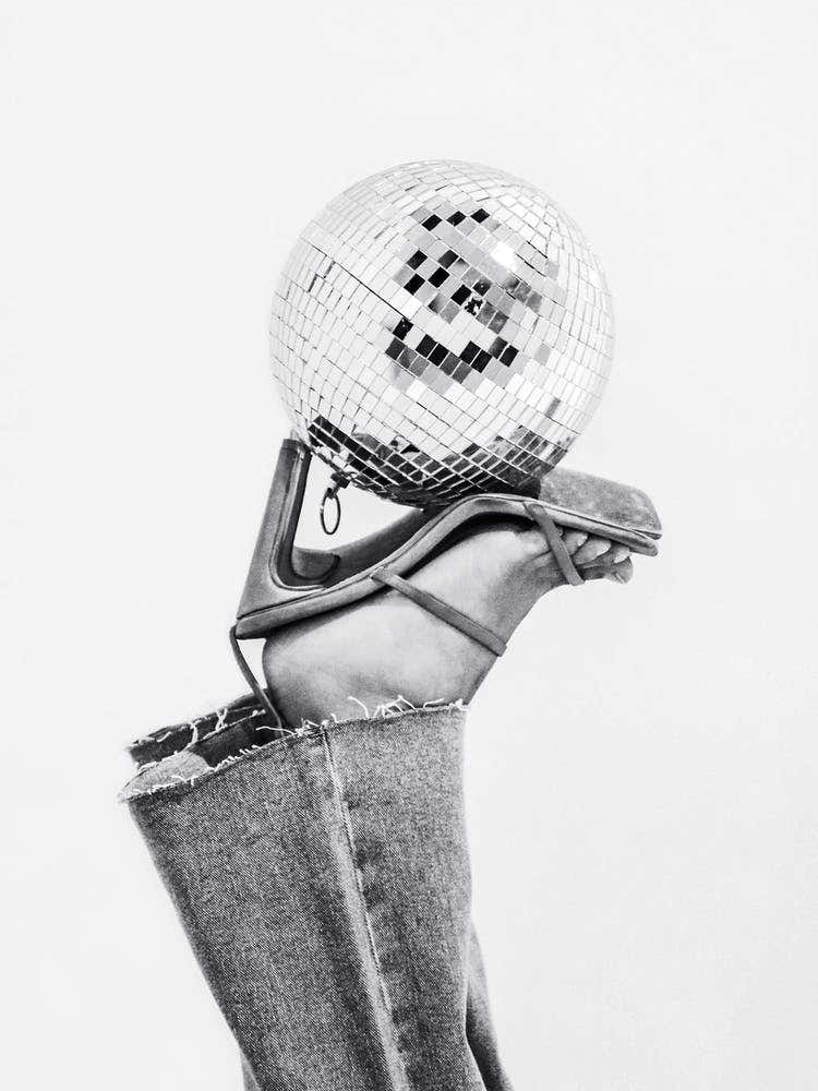 Disco Dancing Shoes Heels Legs Woman