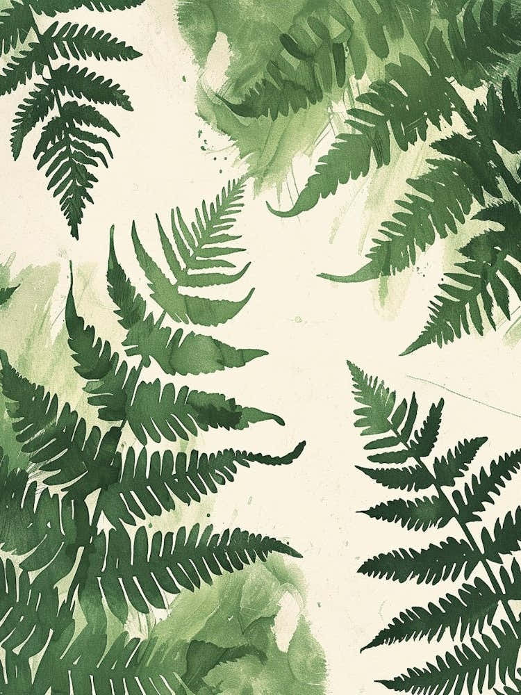 Pattern Poster Tassel Fern 1