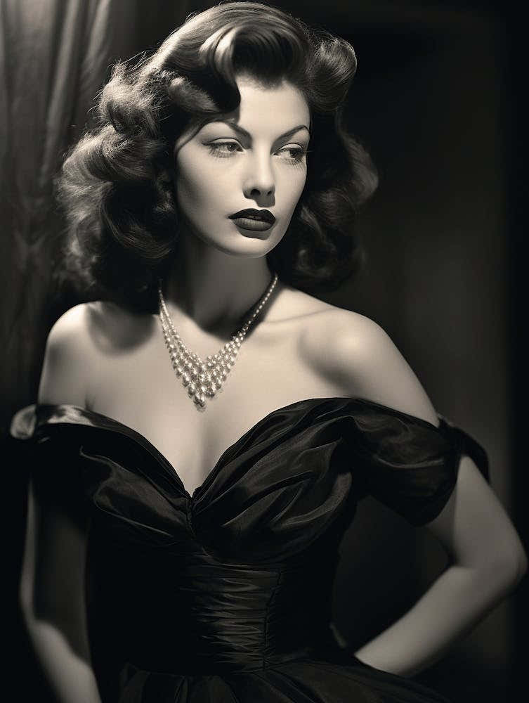Black And White Photograph Of Ava Gardner 3