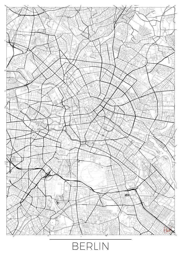 Berlin Map Minimal