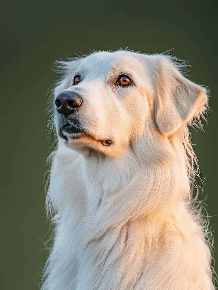 White Retriever. Generated AI. 1