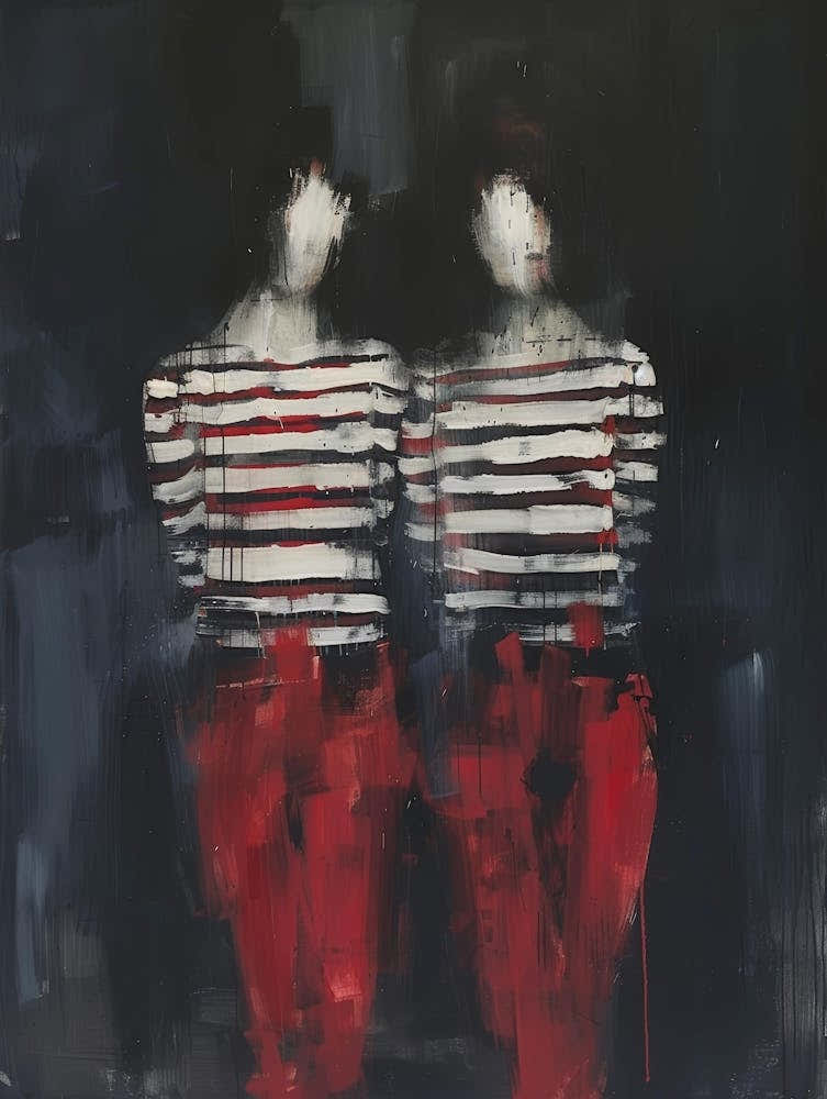 Two Women In Red