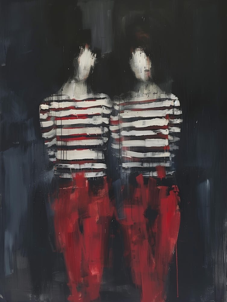 Two Women In Red